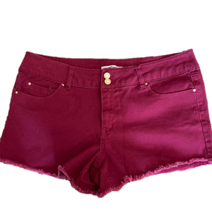 Refuge Size 14 Maroon Jean Shorts